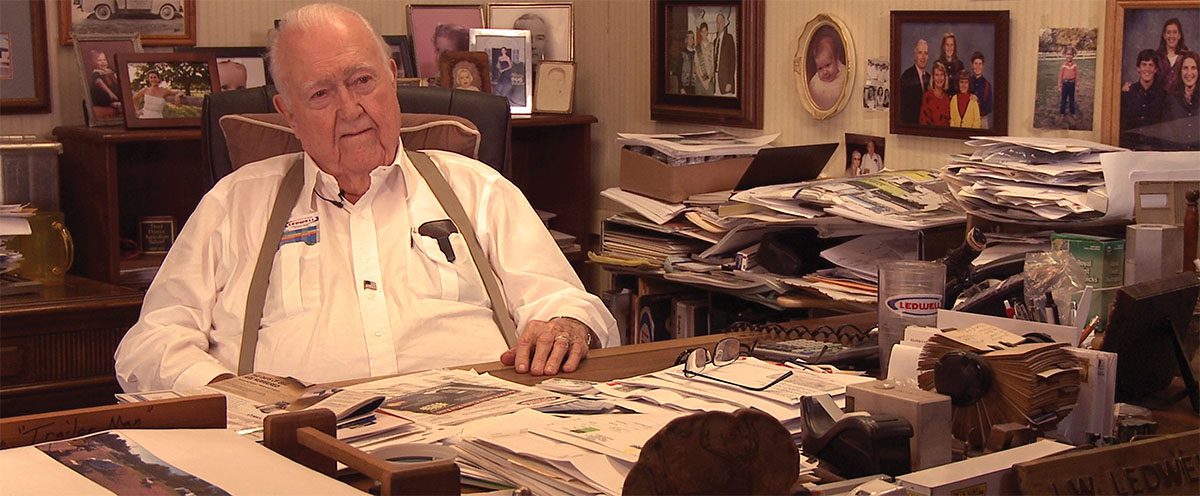 Mr. Ledwell posing in his office