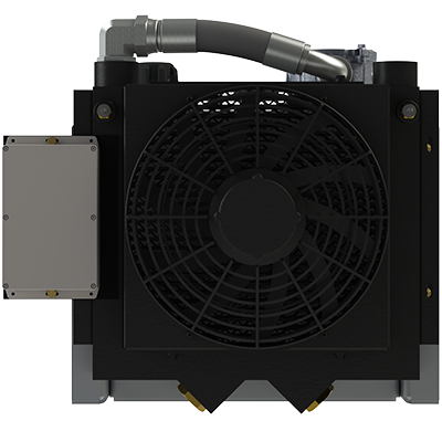 Ledwell Severe Duty Hydraulic Cooler - Side View